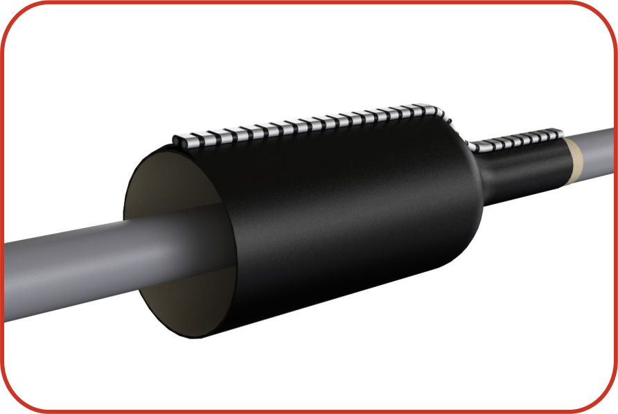 Heat Shrink Wrap Around Sleeves (Non-Pressurised Closure) in application