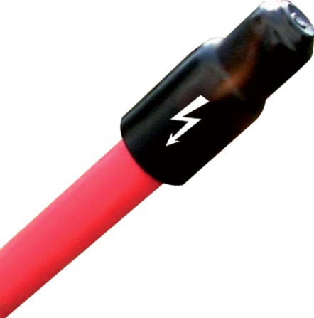 Heat Shrink Live End Caps in application
